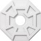 Ekena Millwork Logan Architectural Grade PVC Contemporary Ceiling Medallion, 12"OD x 3"ID x 4"C x 1"P CMP12LG-03000 - alternate 1